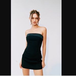 With Jean Chloe Corset Dress in Black, Medium